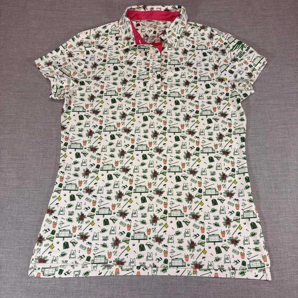 Swannies Golf Performance Polo Shirt Women's XS Pimento Cheese Dove Mountain